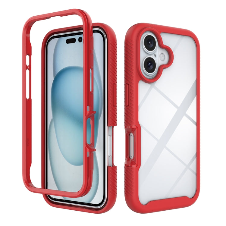 Custodia per telefono in PC trasparente antiurto in TPU tinta unita con cielo stellato, For iPhone 16 Pro Max, For iPhone 16 Pro, For iPhone 16 Plus, For iPhone 16