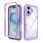 Custodia per telefono in PC trasparente antiurto in TPU tinta unita con cielo stellato, For iPhone 16 Pro Max, For iPhone 16 Pro, For iPhone 16 Plus, For iPhone 16