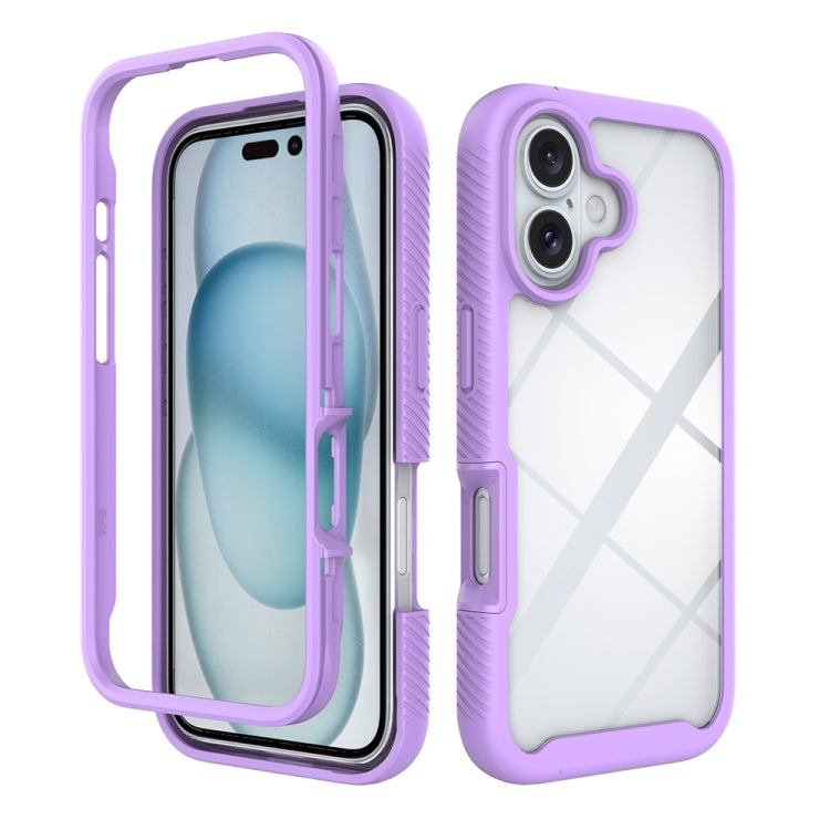 Custodia per telefono in PC trasparente antiurto in TPU tinta unita con cielo stellato, For iPhone 16 Pro Max, For iPhone 16 Pro, For iPhone 16 Plus, For iPhone 16