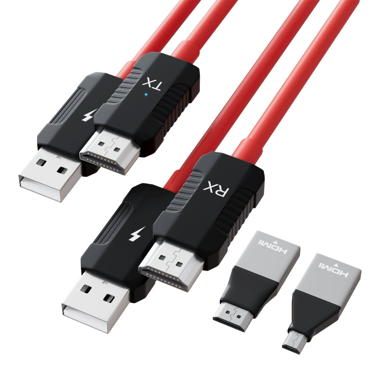 THT-020-8-2 Set condivisione schermo wireless con trasmettitore HDMI 4 in 1, THT-020-8-2