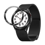 Uno stile Smart Watch Telaio protettivo con anello in acciaio, For Samsung Galaxy Watch6 Classic 47mm, For Samsung Galaxy Watch6 Classic 43mm