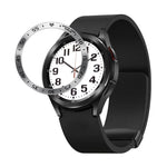 Uno stile Smart Watch Telaio protettivo con anello in acciaio, For Samsung Galaxy Watch6 Classic 47mm, For Samsung Galaxy Watch6 Classic 43mm