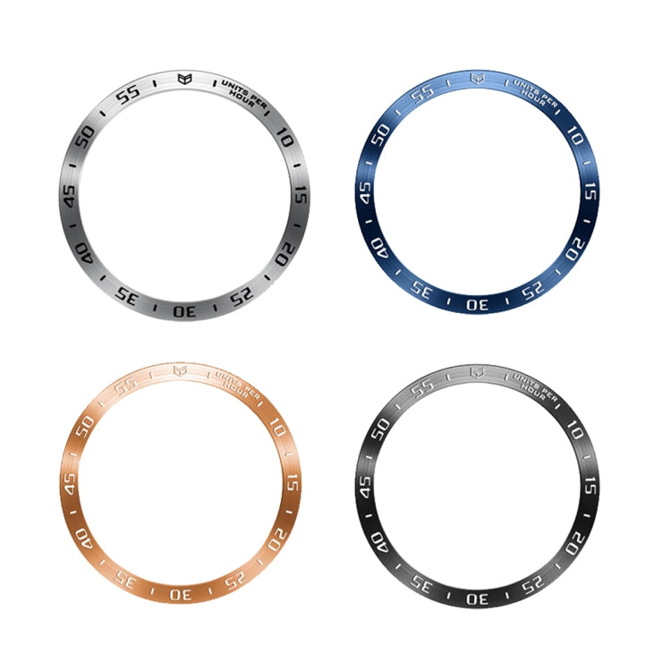 Uno stile Smart Watch Telaio protettivo con anello in acciaio, For Samsung Galaxy Watch6 Classic 47mm, For Samsung Galaxy Watch6 Classic 43mm