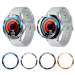 Uno stile Smart Watch Telaio protettivo con anello in acciaio, For Samsung Galaxy Watch6 Classic 47mm, For Samsung Galaxy Watch6 Classic 43mm