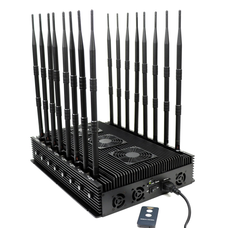 Emittente di disturbo del segnale telefonico JAX-121F-16 2G/3G/4G/5G/WiFi/GPS/LOJACK/LORA/UHF/VHF, JAX-121F-16