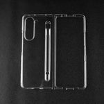 Custodia protettiva antiurto trasparente per PC con slot per penna, For Samsung Galaxy Z Fold5