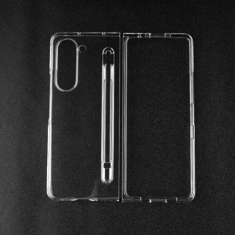Custodia protettiva antiurto trasparente per PC con slot per penna, For Samsung Galaxy Z Fold5
