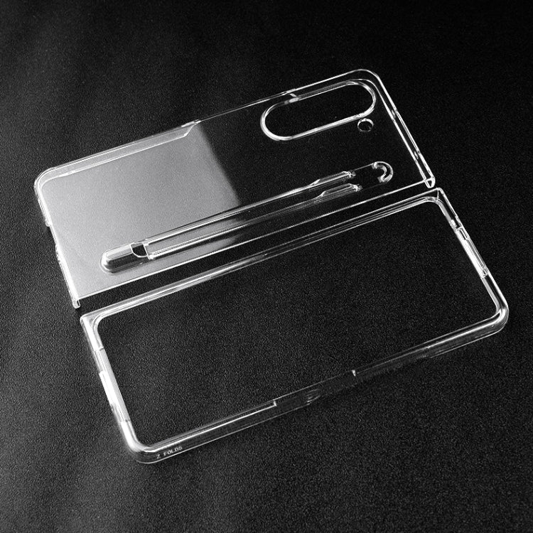 Custodia protettiva antiurto trasparente per PC con slot per penna, For Samsung Galaxy Z Fold5
