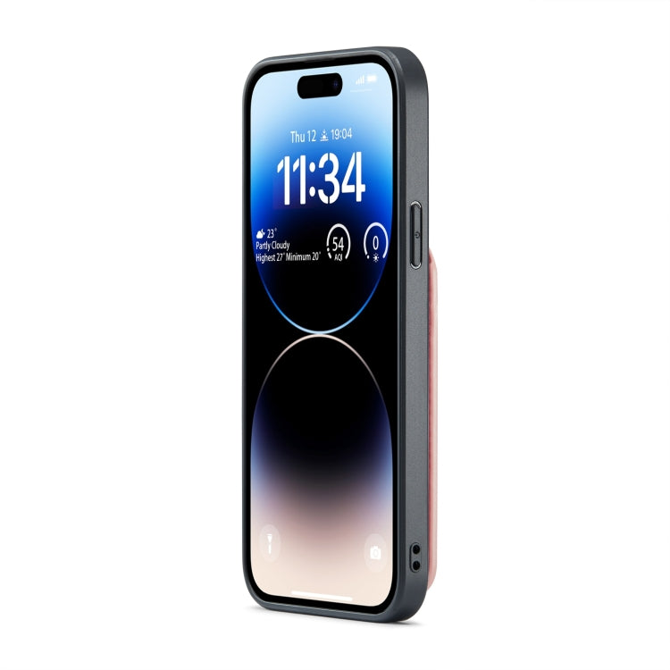 Custodia per telefono in PU con cover posteriore per portacarte Fierre Shann Crazy Horse, For iPhone 15 Pro Max, For iPhone 15 Pro, For iPhone 15 Plus, For iPhone 15