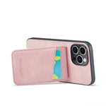 Custodia per telefono in PU con cover posteriore per portacarte Fierre Shann Crazy Horse, For iPhone 15 Pro Max, For iPhone 15 Pro, For iPhone 15 Plus, For iPhone 15