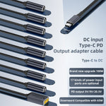 Adattatore di ricarica 100W DC a USB-C Type-C