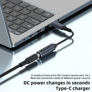 Connettore adattatore di ricarica per computer da 100 W, DC 2.5 x 0.7mm to USB-C / Type-C Male, DC 3 x 1.1mm to USB-C / Type-C Male, DC 4 x 1.7mm to USB-C / Type-C Male, DC 4.5 x 0.6mm to USB-C / Type-C Male, DC 4.8 x 1.7mm to USB-C / Type-C Male      ...