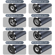 Connettore adattatore di ricarica per computer da 100 W, DC 2.5 x 0.7mm to USB-C / Type-C Male, DC 3 x 1.1mm to USB-C / Type-C Male, DC 4 x 1.7mm to USB-C / Type-C Male, DC 4.5 x 0.6mm to USB-C / Type-C Male, DC 4.8 x 1.7mm to USB-C / Type-C Male      ...