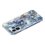 Custodia per telefono in TPU marmorizzato IMD, For iPhone 15 Pro Max, For iPhone 15 Pro, For iPhone 15 Plus, For iPhone 15