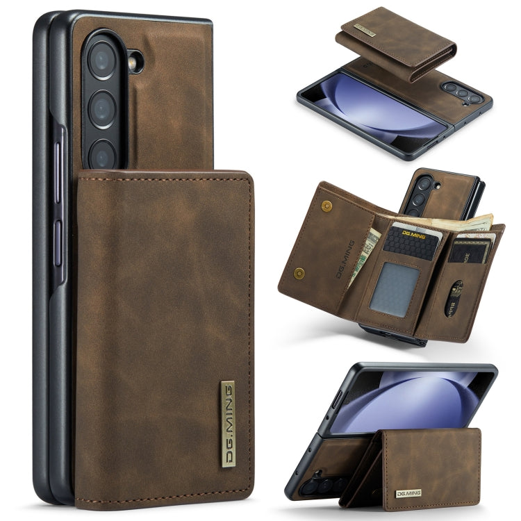 Portafoglio multi-carta 3 pieghe serie DG.MING M1 + custodia per telefono magnetica, For Galaxy Z Fold8 Ultra 5G, For Galaxy Z Fold7 5G, For Samsung Galaxy Z Fold5