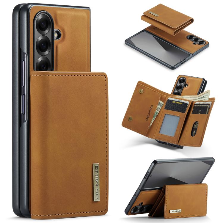 Portafoglio multi-carta 3 pieghe serie DG.MING M1 + custodia per telefono magnetica, For Galaxy Z Fold8 Ultra 5G, For Galaxy Z Fold7 5G, For Samsung Galaxy Z Fold5