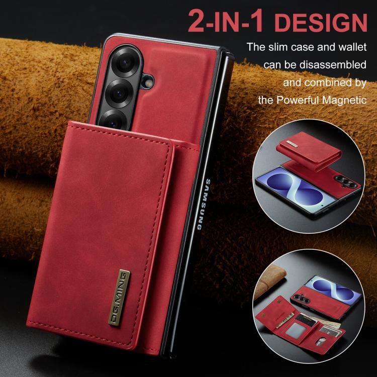 Portafoglio multi-carta 3 pieghe serie DG.MING M1 + custodia per telefono magnetica, For Galaxy Z Fold8 Ultra 5G, For Galaxy Z Fold7 5G, For Samsung Galaxy Z Fold5