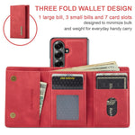 Portafoglio multi-carta 3 pieghe serie DG.MING M1 + custodia per telefono magnetica, For Galaxy Z Fold8 Ultra 5G, For Galaxy Z Fold7 5G, For Samsung Galaxy Z Fold5