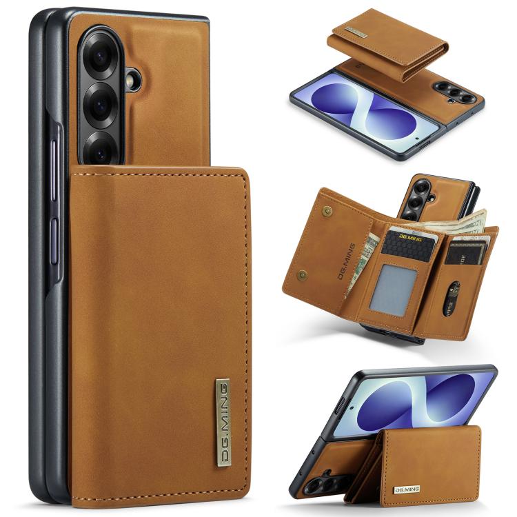 Portafoglio multi-carta 3 pieghe serie DG.MING M1 + custodia per telefono magnetica, For Galaxy Z Fold8 Ultra 5G, For Galaxy Z Fold7 5G, For Samsung Galaxy Z Fold5