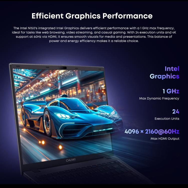 Laptop CHUWI GemiBook XPro da 14,1 pollici, Windows 11 Intel Alder Lake-N N100 Quad Core, GemiBook XPro 8GB+256GB
