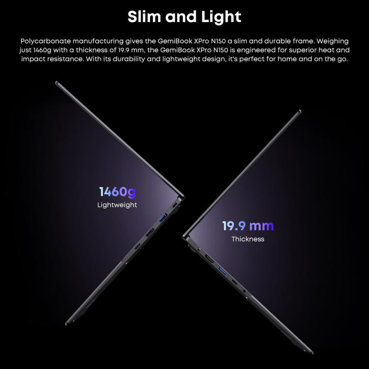 Laptop CHUWI GemiBook XPro da 14,1 pollici, Windows 11 Intel Alder Lake-N N100 Quad Core, GemiBook XPro 8GB+256GB
