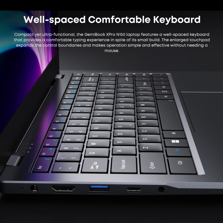 Laptop CHUWI GemiBook XPro da 14,1 pollici, Windows 11 Intel Alder Lake-N N100 Quad Core, GemiBook XPro 8GB+256GB