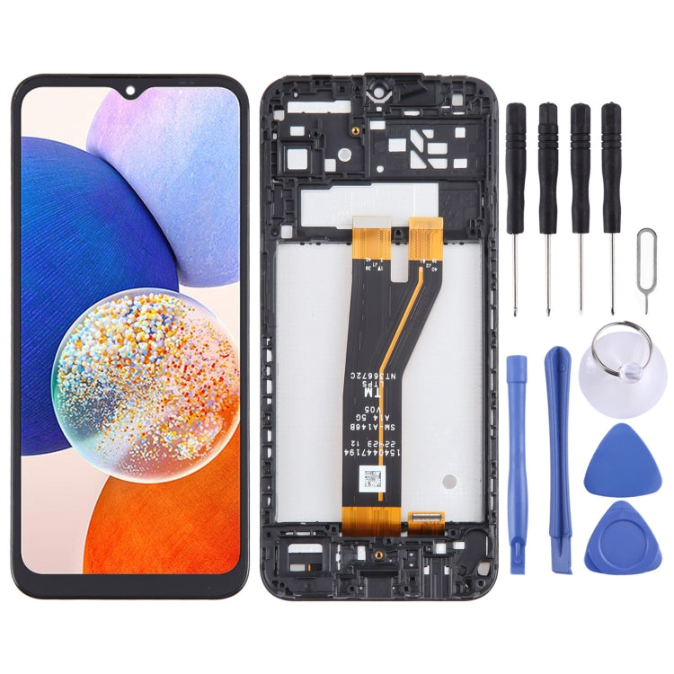 Digitalizzatore schermo LCD OEM assemblaggio completo con cornice, For Samsung Galaxy A23 4G SM-A235F, For Samsung Galaxy A23 5G SM-A236B, For Samsung Galaxy A14 5G SM-A146B, For Samsung Galaxy A04S SM-A047