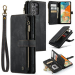 Custodia in pelle con cerniera per Samsung Galaxy S24 5G