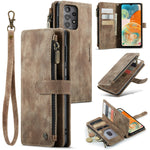 Custodia in pelle con cerniera per Samsung Galaxy S24 5G