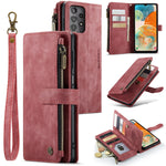 Custodia in pelle con cerniera per Samsung Galaxy S24 5G