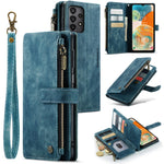 Custodia in pelle con cerniera per Samsung Galaxy S24 5G