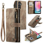 Custodia in pelle con cerniera per Samsung Galaxy S24 5G