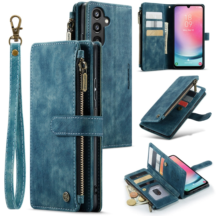 Custodia in pelle con cerniera per Samsung Galaxy S24 5G