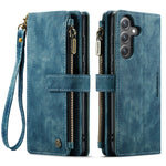 Custodia in pelle con cerniera per Samsung Galaxy S24 5G