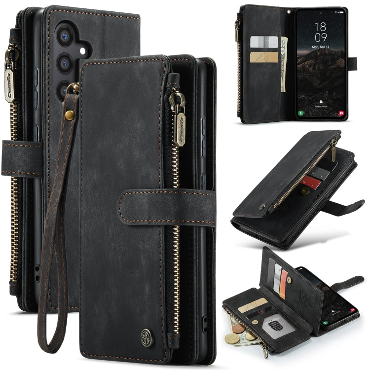 Custodia in pelle con cerniera per Samsung Galaxy S24 5G