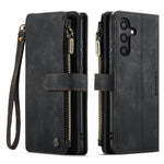 Custodia in pelle con cerniera per Samsung Galaxy S24 5G