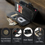 Custodia in pelle con cerniera per Samsung Galaxy S24 5G