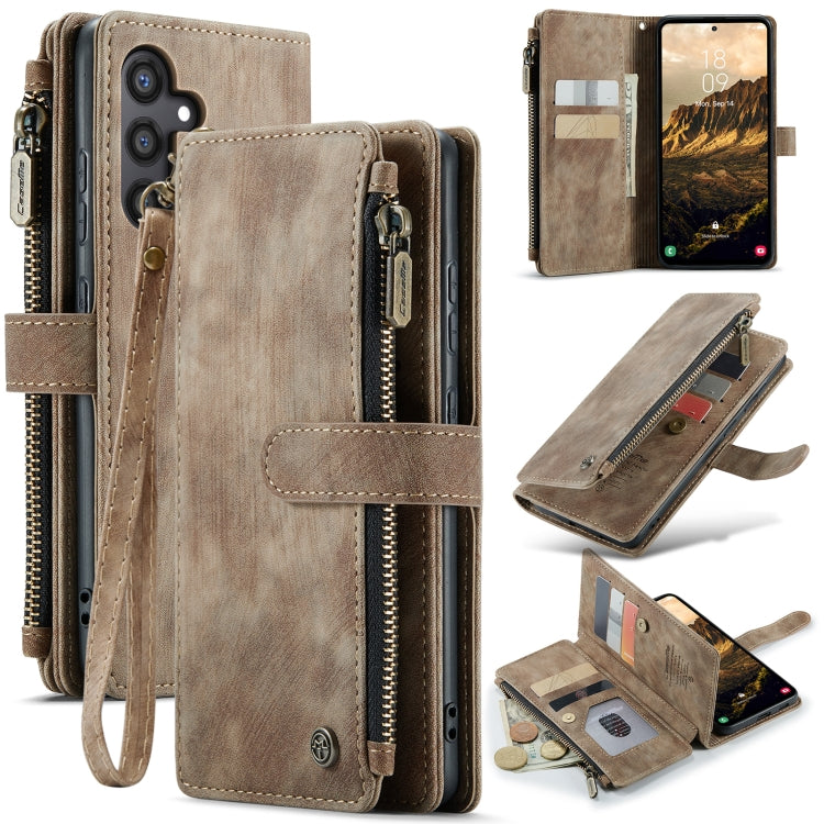 Custodia in pelle con cerniera per Samsung Galaxy S24 5G