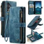 Custodia in pelle con cerniera per Samsung Galaxy S24 5G