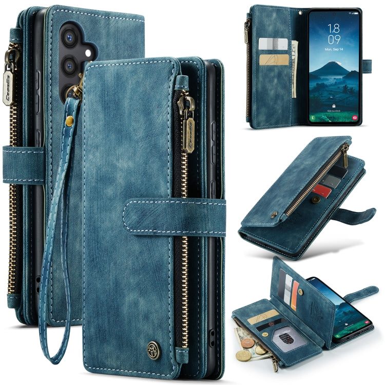 Custodia in pelle con cerniera per Samsung Galaxy S24 5G