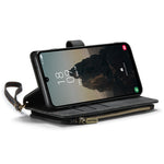 Custodia portafoglio in pelle con cerniera per Samsung Galaxy A25