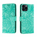 Custodia per cellulare in pelle con motivo floreale in pizzo, For iPhone 16, For iPhone 15 Pro Max, For iPhone 15 Pro, For iPhone 15 Plus