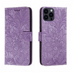 Custodia per cellulare in pelle con motivo floreale in pizzo, For iPhone 16, For iPhone 15 Pro Max, For iPhone 15 Pro, For iPhone 15 Plus