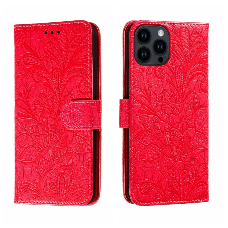 Custodia per cellulare in pelle con motivo floreale in pizzo, For iPhone 16, For iPhone 15 Pro Max, For iPhone 15 Pro, For iPhone 15 Plus