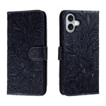 Custodia per cellulare in pelle con motivo floreale in pizzo, For iPhone Air, For iPhone 16 Pro Max, For iPhone 16 Pro, For iPhone 16 Plus