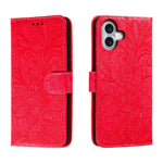 Custodia per cellulare in pelle con motivo floreale in pizzo, For iPhone Air, For iPhone 16 Pro Max, For iPhone 16 Pro, For iPhone 16 Plus