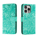 Custodia per cellulare in pelle con motivo floreale in pizzo, For iPhone Air, For iPhone 16 Pro Max, For iPhone 16 Pro, For iPhone 16 Plus