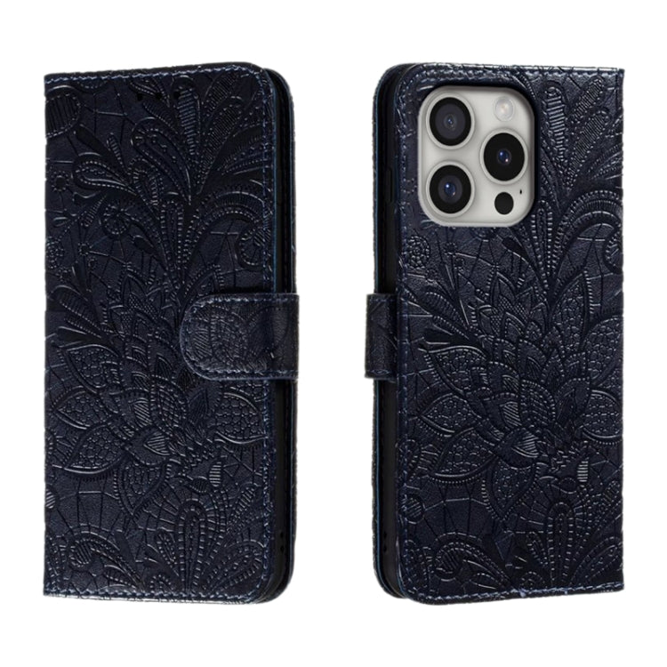 Custodia per cellulare in pelle con motivo floreale in pizzo, For iPhone Air, For iPhone 16 Pro Max, For iPhone 16 Pro, For iPhone 16 Plus