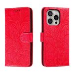 Custodia per cellulare in pelle con motivo floreale in pizzo, For iPhone Air, For iPhone 16 Pro Max, For iPhone 16 Pro, For iPhone 16 Plus