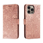 Custodia per cellulare in pelle con motivo floreale in pizzo, For iPhone Air, For iPhone 16 Pro Max, For iPhone 16 Pro, For iPhone 16 Plus